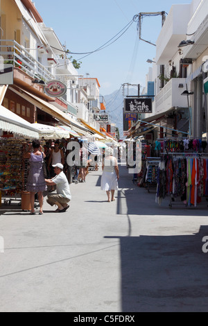 Il centro di villaggio di Kardamena. KOS Foto Stock