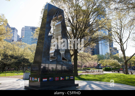 New York memoriale dei veterani di guerra coreana, Battery Park, NYC Foto Stock