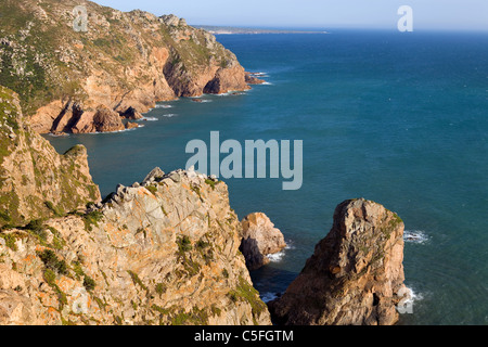 Cabo da Roca, wester punto d'Europa, Portogallo Foto Stock