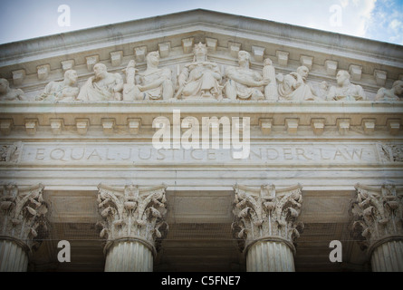 La Corte suprema degli Stati Uniti edificio a 1 Prima Strada, NE, Washington D.C., USA Foto Stock