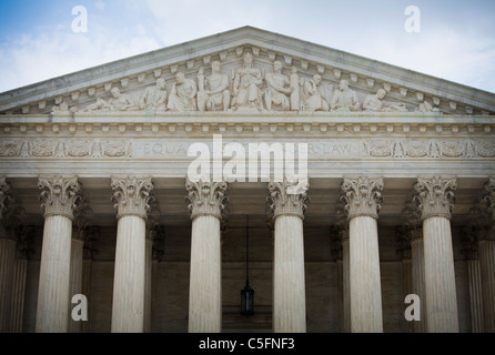 La Corte suprema degli Stati Uniti edificio a 1 Prima Strada, NE, Washington D.C., USA Foto Stock