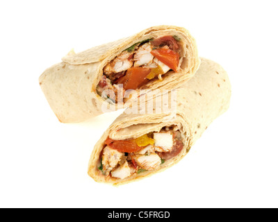 Nacho wrap di pollo Foto Stock