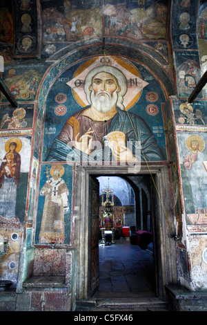 Santi apostoli la chiesa (1230-1330S) del Patriarcato di Pec, Kosovo, Serbia Foto Stock