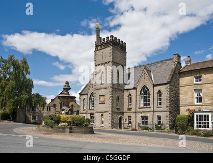 Middleham, North Yorkshire. La fotografia mostra la ex scuola elementare. Foto Stock