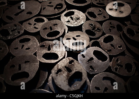 Gefalleneslaub, caduta foglie da Menashe Kadishman. Foto Stock