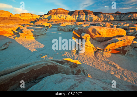 Bisti & De Na Zin Wilderness, Nuovo Messico, STATI UNITI D'AMERICA Foto Stock