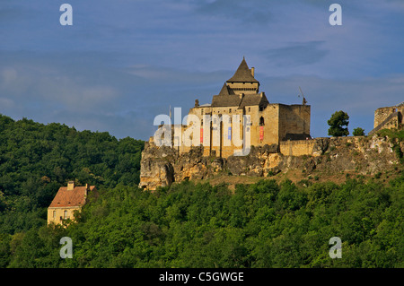 Chateau de Castelnaud dordogne périgord Aquitaine Francia Foto Stock