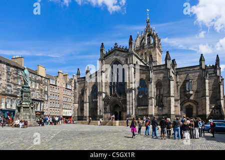 La Cattedrale di St Giles sul Royal Mile di Edimburgo, Scozia, Regno Unito Foto Stock