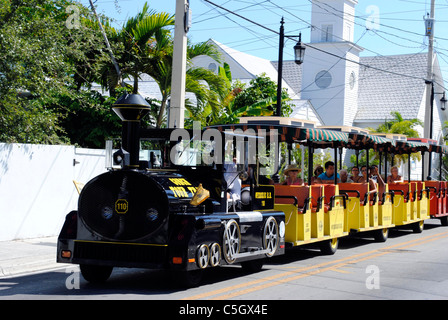 Key West Conch Tour Train Foto Stock