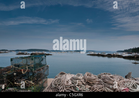 Stonington Maine Harbour Foto Stock