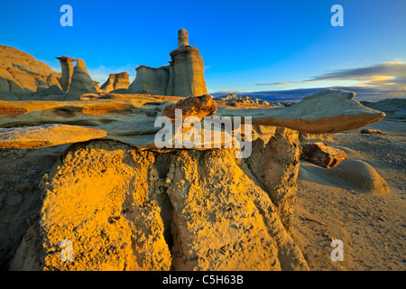 Bisti & De Na Zin Wilderness, Nuovo Messico, STATI UNITI D'AMERICA Foto Stock