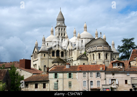 St Cattedrale anteriore Perigueux Aquitaine Francia Foto Stock