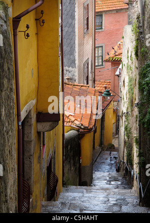 Stretti vicoli del Porto, Portogallo Foto Stock