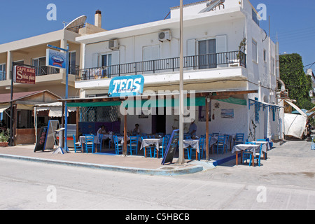 Tradizionale taverna greca a Kardamena sull'isola greca di Kos. Foto Stock