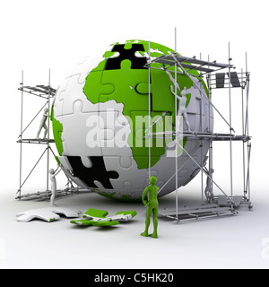 Costruzione del globo Foto Stock