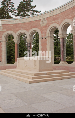 Il Memorial presso l'Oise Aisne Cimitero Americano vicino a Chateau Thierry Francia Foto Stock