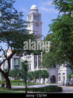 Il Victoria Theatre e la Sala Concerti, il Quartiere Civico, Singapore Island, Repubblica di Singapore Foto Stock