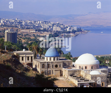 Città di Tiberiade sulla riva occidentale del Mare di Galilea, Bassa Galilea, distretto del Nord, lo Stato di Israele Foto Stock
