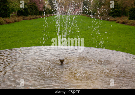 Fontana in Brooklyn Botanic Garden Foto Stock