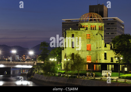 Hiroshima, Giappone presso la cupola atomica. Foto Stock