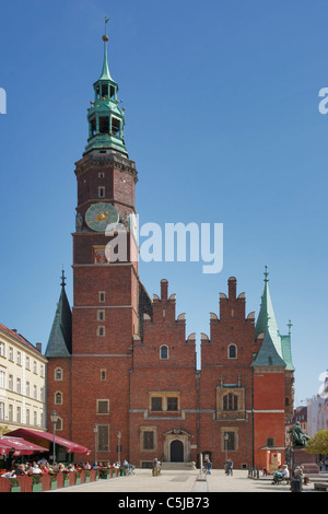 Il Rathaus Breslau | Wroclaw guildhall Foto Stock