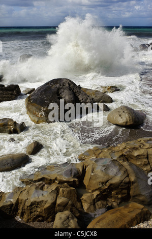 Costa vicino a Capo d'Orlando, Sicilia, Italyn Foto Stock