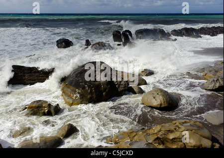 Costa vicino a Capo d'Orlando, Sicilia, Italyn Foto Stock