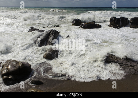 Costa vicino a Capo d'Orlando, Sicilia, Italyn Foto Stock