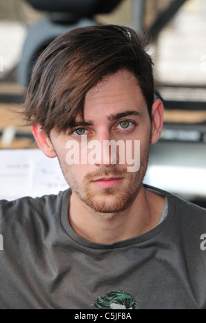 Kochav Nolad (è nata una stella) la versione israeliana dell'idolo americano. Il finalista David Lavi Luglio 2011 Foto Stock