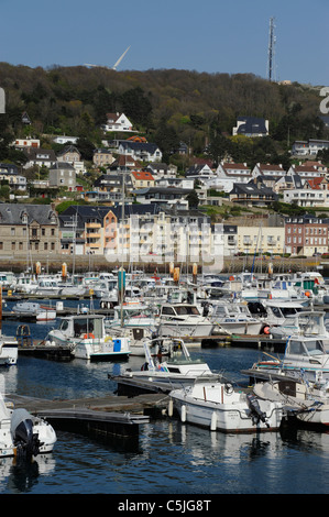 Fecamp harbour,Seine-Maritime,Normandia,Francia Foto Stock