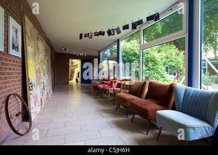 La lobby della E1 atelier galleria di artisti Foto Stock