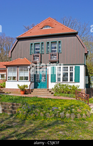 Gerhart Hauptmann casa a Kloster, isola di Hiddensee, Mecklenburg Western-Pomerania, Germania Foto Stock
