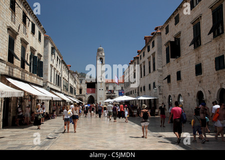 Il Stradun, Dubrovnik, Croazia Foto Stock