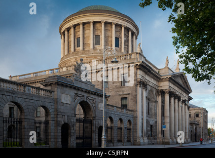 Il Four Courts di Dublino Repubblica di Irlanda il principale edificio tribunali Foto Stock