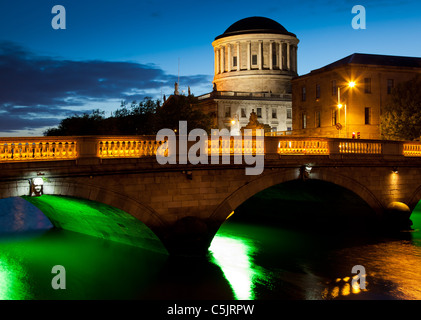 Il Four Courts di Dublino Repubblica di Irlanda il principale edificio tribunali Foto Stock