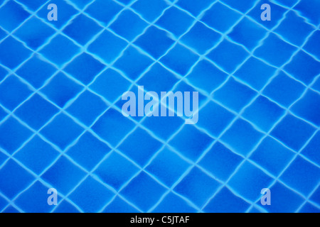 Il fondo della piscina coperta con tegole Foto Stock