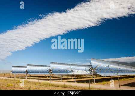 La Andasol solar power station vicino a Guadix in Andalusia, Spagna, Foto Stock