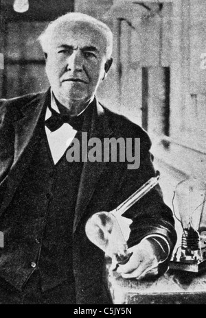 Thomas Alva Edison Foto Stock