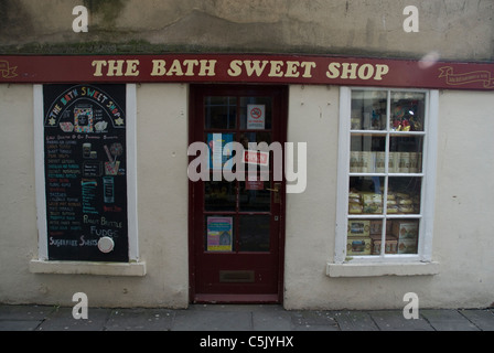 Il Bagno Dolce Shop - un vecchio negozio di dolci Bath Somerset REGNO UNITO Foto Stock