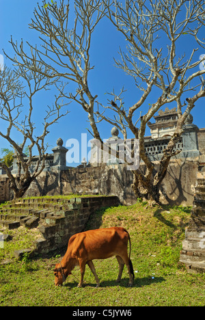 Asia, Vietnam, Tonalità. Tomba Reale di Dong Khanh. Designato un Sito Patrimonio Mondiale dell'UNESCO nel 1993, la tinta è onorato per il suo complesso Foto Stock