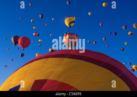 I palloni ad aria calda, Albuquerque Balloon Festival di Albuquerque, Nuovo Messico, STATI UNITI D'AMERICA Foto Stock