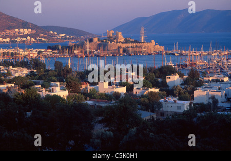 Bodrum il Castello di San Pietro, Bodrum, Mugla, Turchia Foto Stock