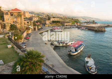 Porto di Byblos, Libano Foto Stock