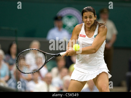 Marion BARTOLI (FRA) in azione durante il 2011 Wimbledon Tennis Championships Foto Stock