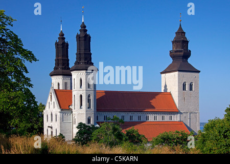 La Cattedrale di St Mary / Sankta Maria domkyrka a Visby, isola di Gotland, Svezia Foto Stock