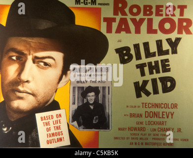 Billy the Kid Anno: 1941 USA Direttore: David Miller Robert Taylor, Lobbycard Foto Stock