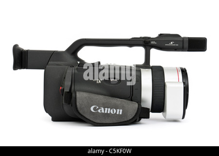 Canon XM2 mini-DV 3CCD camcorder video professionale con 20x/100x Fluorite l obiettivo Foto Stock