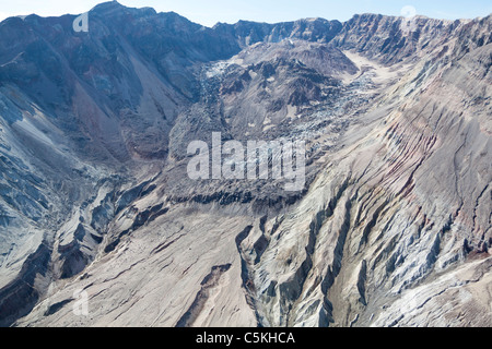 Immagine aerea del cratere a Monte St Helens Washington STATI UNITI D'AMERICA Foto Stock