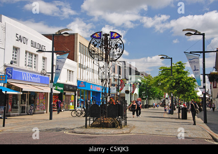 Area pedonale del West Street, Fareham, Hampshire, Inghilterra, Regno Unito Foto Stock