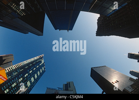 Midtown Manhattan, skyward, NYC Foto Stock